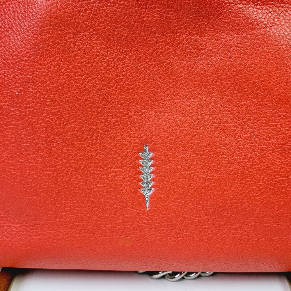 Thacker Anthropologie Capri Crossbody Multi-Compartment Zipper Top Coral Handbag - Picture 5 of 14